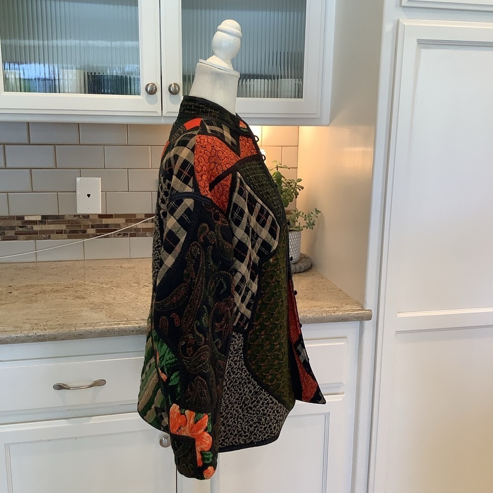 Robert Janan Patchwork Women's Jacket Vintage Siz… - image 3